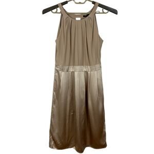 TOCCA Tan Silk Sleeveless Dress NEW size 8 cocktail evening event holiday